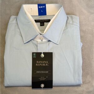 Banana Republic Men's Sky Blue Dress Shirt